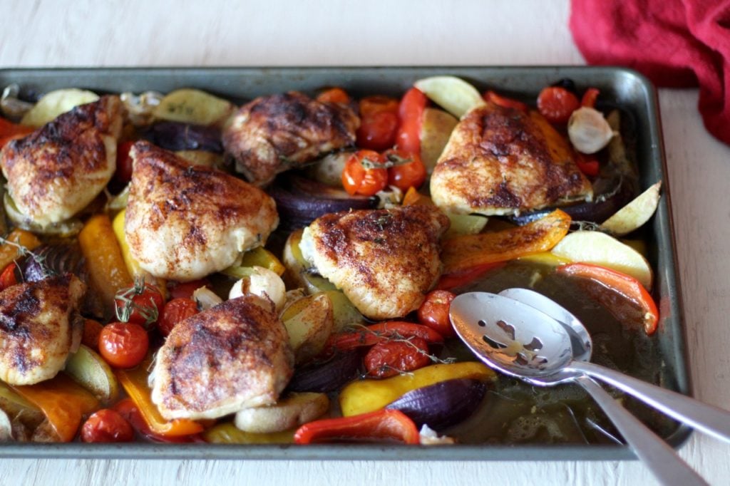 Spanish Chicken Tray Bake
