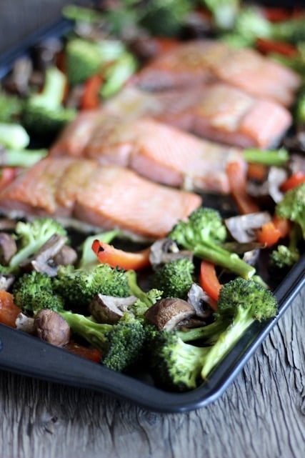 Asian Salmon Tray Bake 3 Asian Salmon Tray Bake