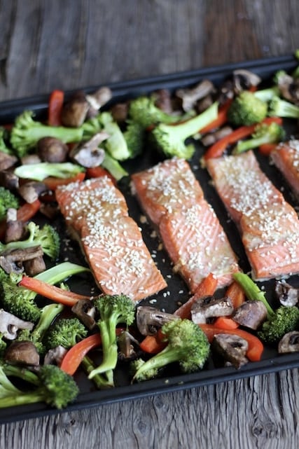Asian Salmon Tray Bake 4 Asian Salmon Tray Bake
