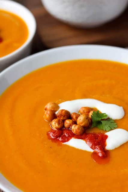 Moroccan Carrot Soup 2 Moroccan Carrot Soup
