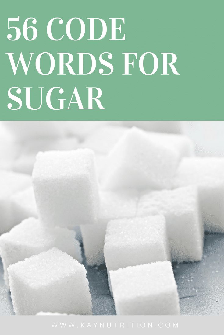 Code Words for Sugar 2 56 Code Words for Sugar