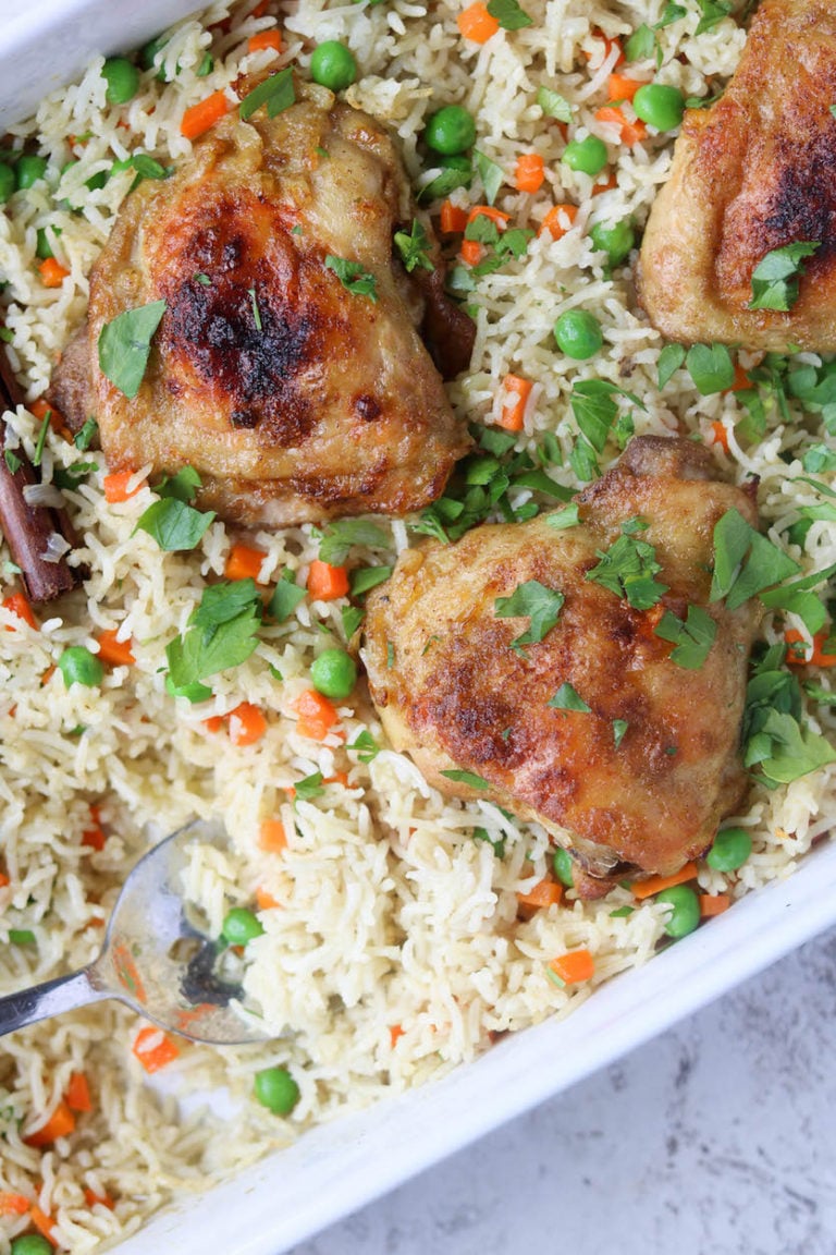 OvenBaked Chicken and Rice Pilaf Stephanie Kay Nutrition