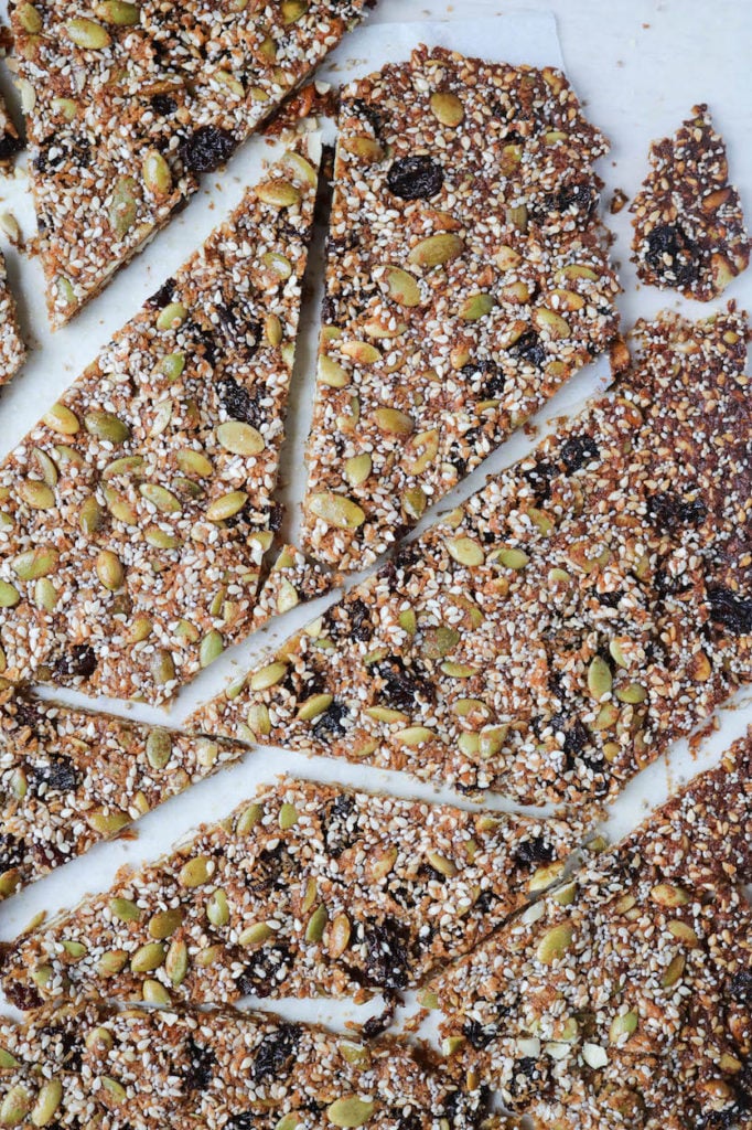Super Seed Brittle (Healthy!) Stephanie Kay Nutrition