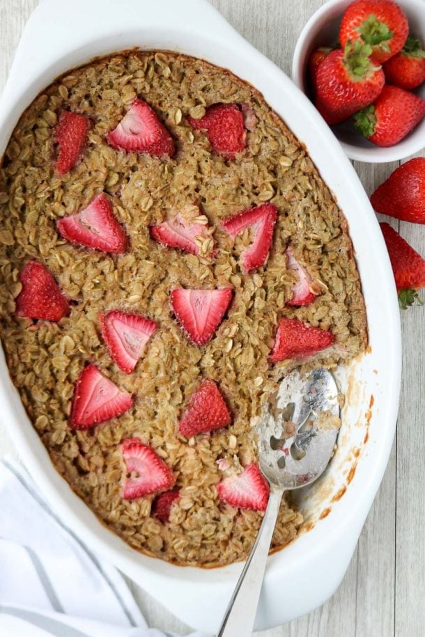 Strawberry Baked Oatmeal Stephanie Kay Nutrition