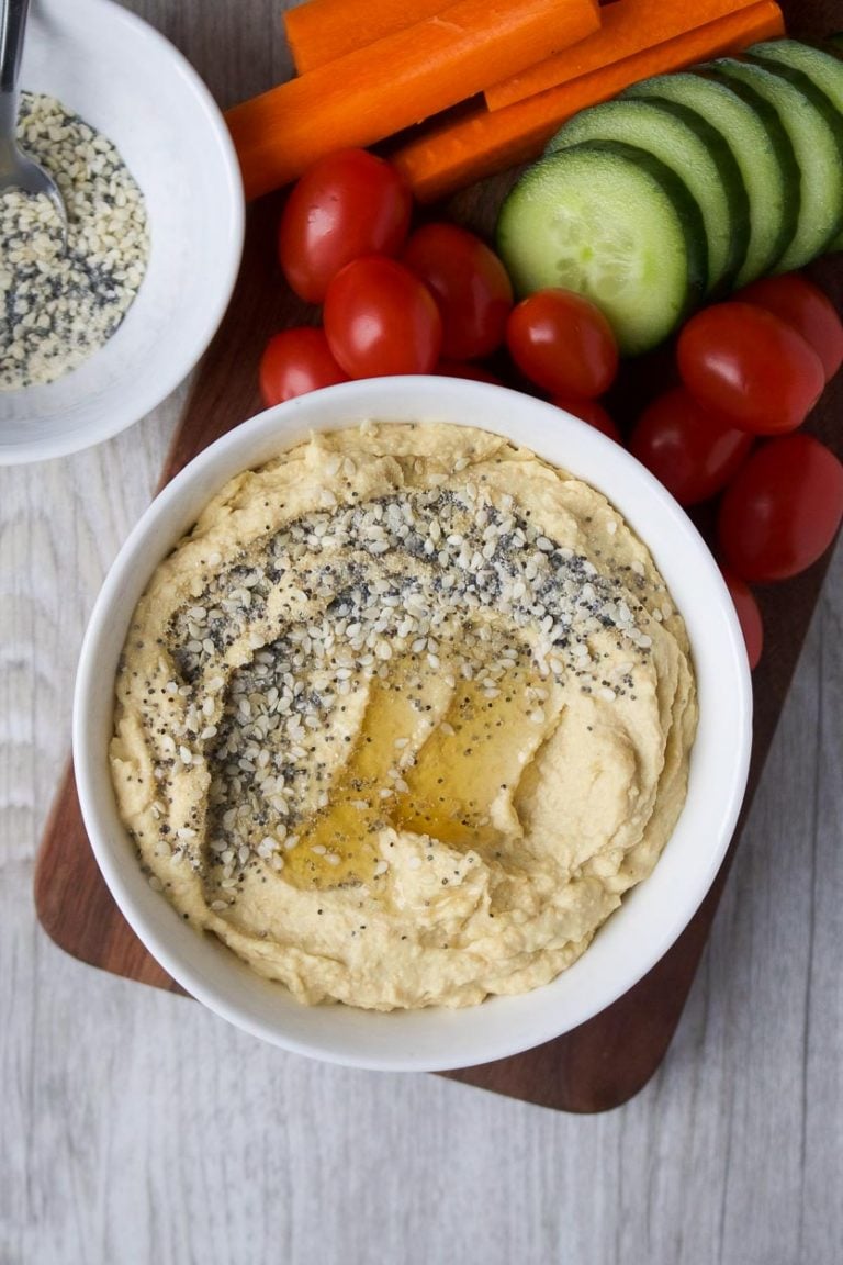 Everything Bagel Hummus Stephanie Kay Nutrition
