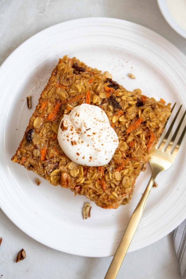 Carrot Cake Baked Oatmeal Stephanie Kay Nutrition