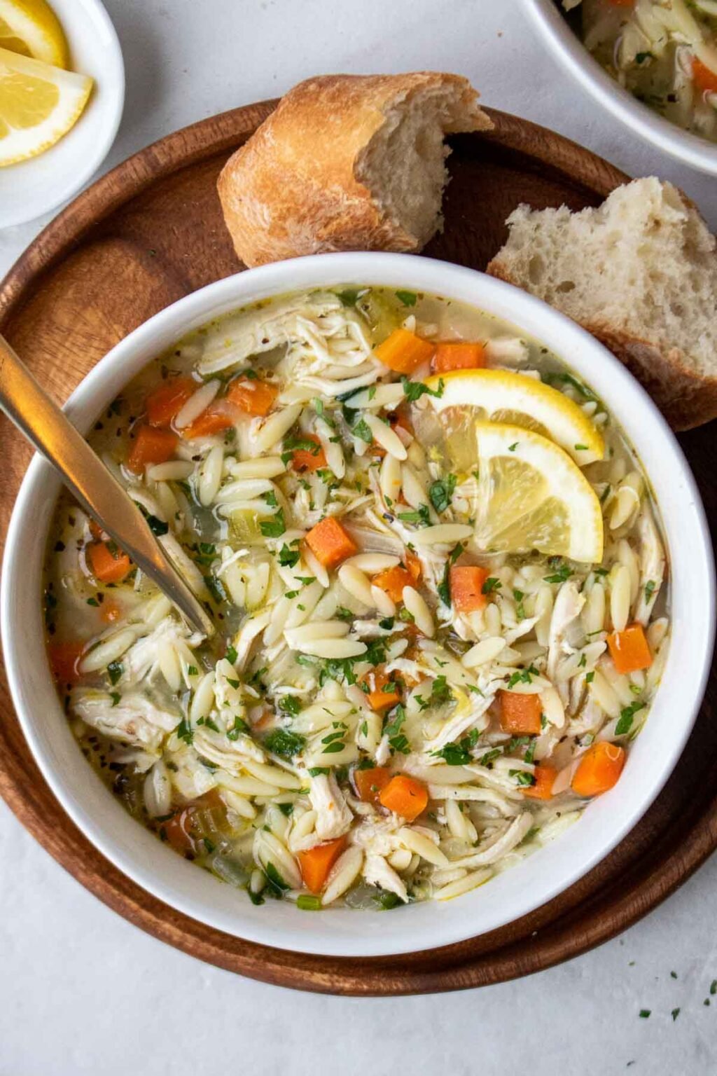 Lemon Chicken Orzo Soup Stephanie Kay Nutrition