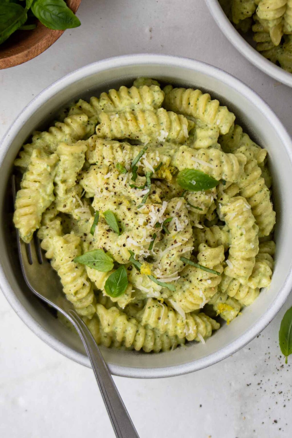 Creamy Zucchini Pasta Stephanie Kay Nutrition