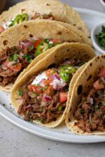 Mexican Shredded Beef Tacos - Stephanie Kay Nutrition