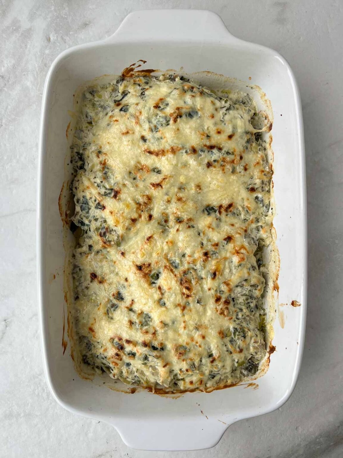 Spinach Artichoke Chicken Casserole - Stephanie Kay Nutrition