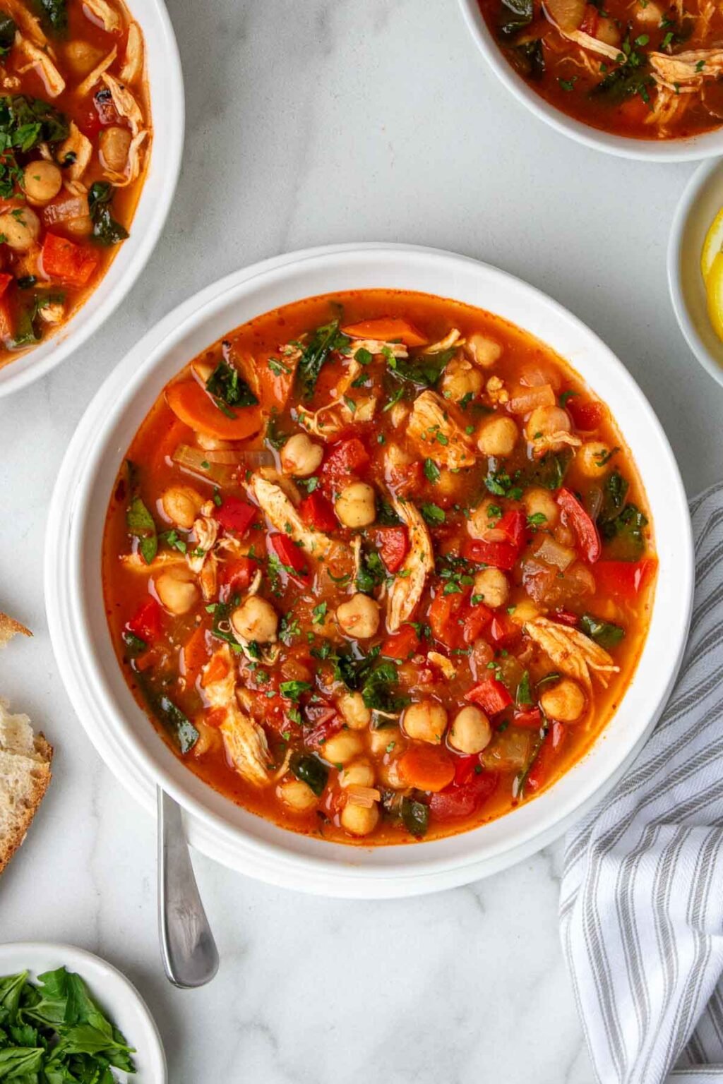 Chickpea Chicken Soup - Stephanie Kay Nutrition