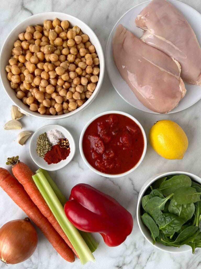 Chickpea Chicken Soup - Stephanie Kay Nutrition