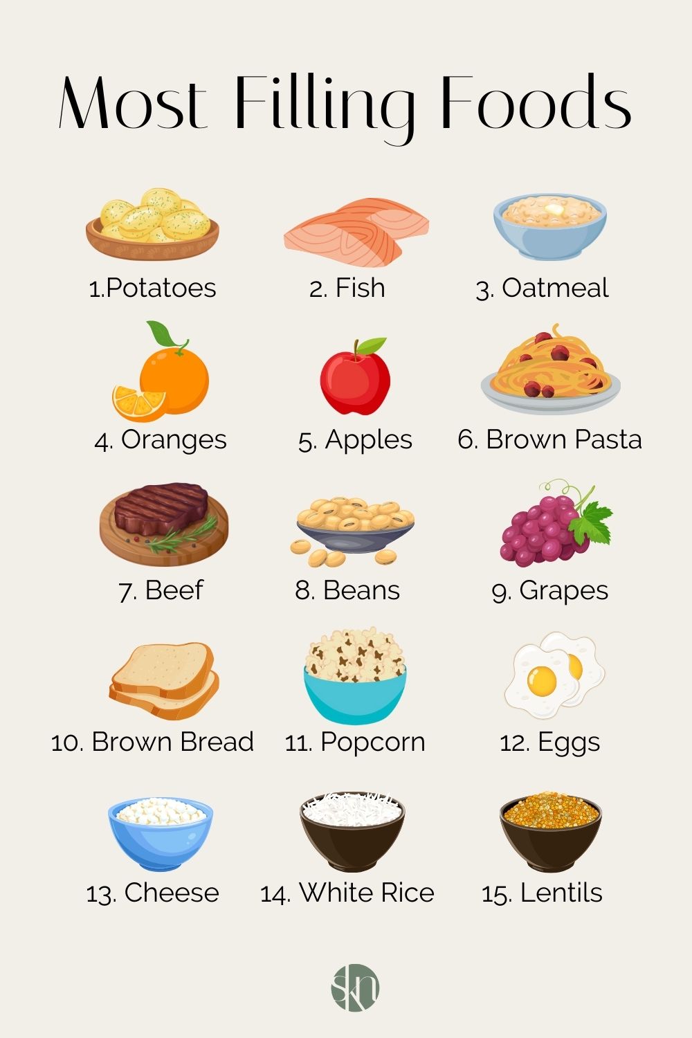 15 of the Most Filling Foods - Stephanie Kay Nutrition