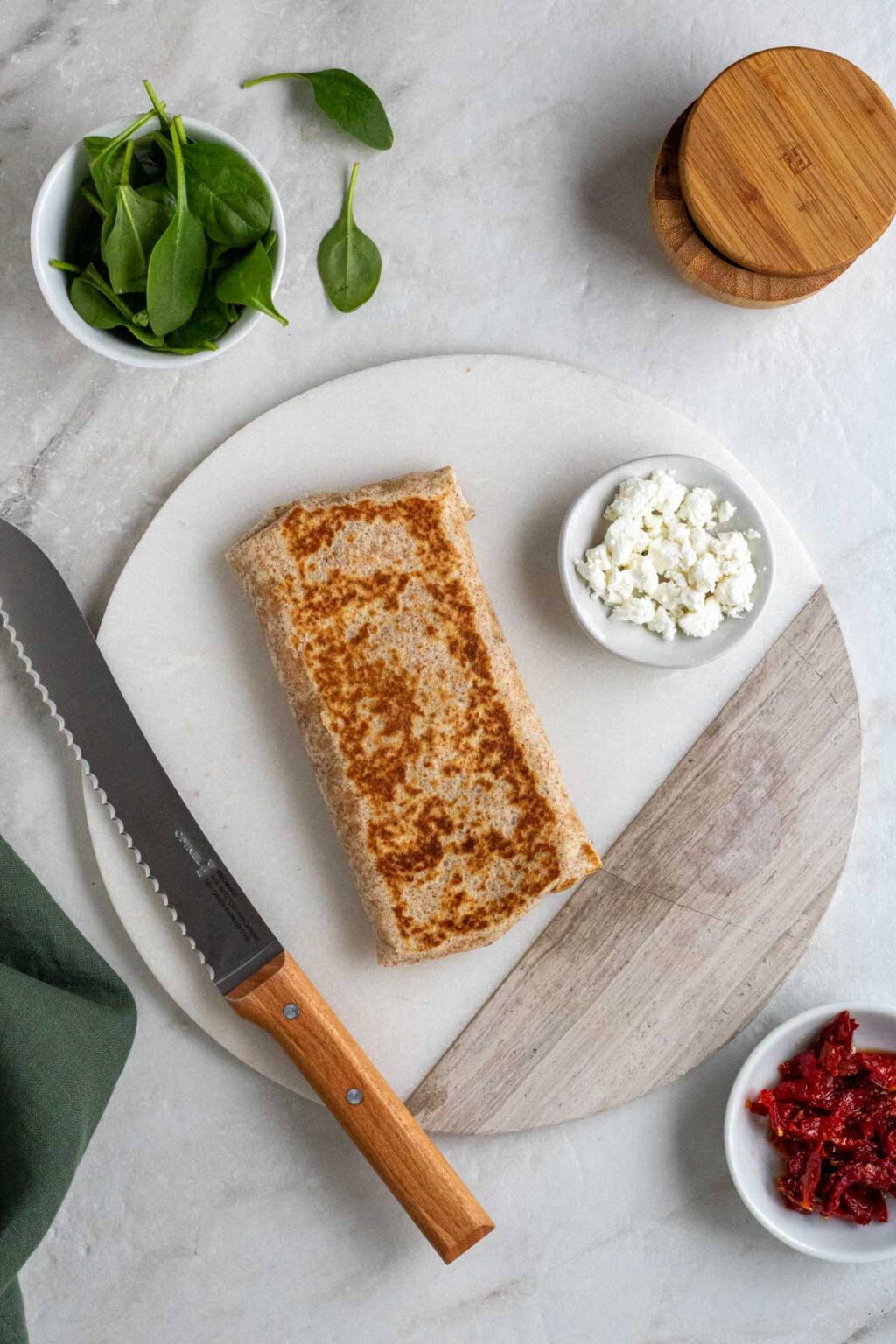 spinach-feta-egg-white-wrap-stephanie-kay-nutrition