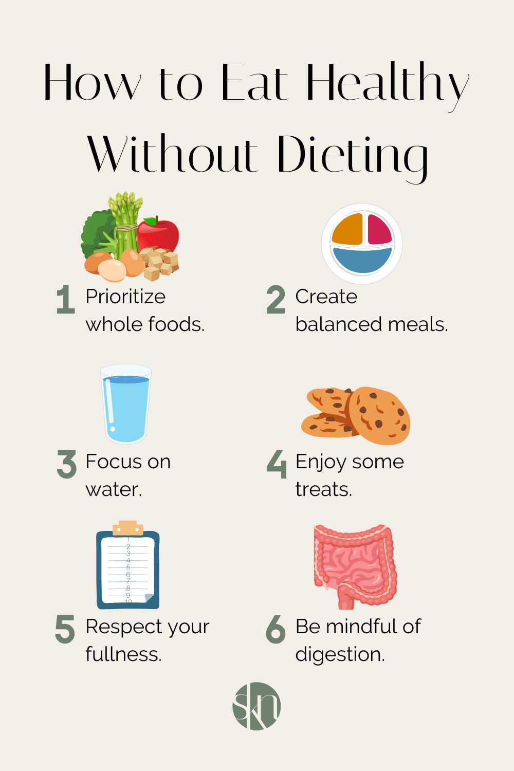 How to Eat Healthy Without Dieting - Stephanie Kay Nutrition